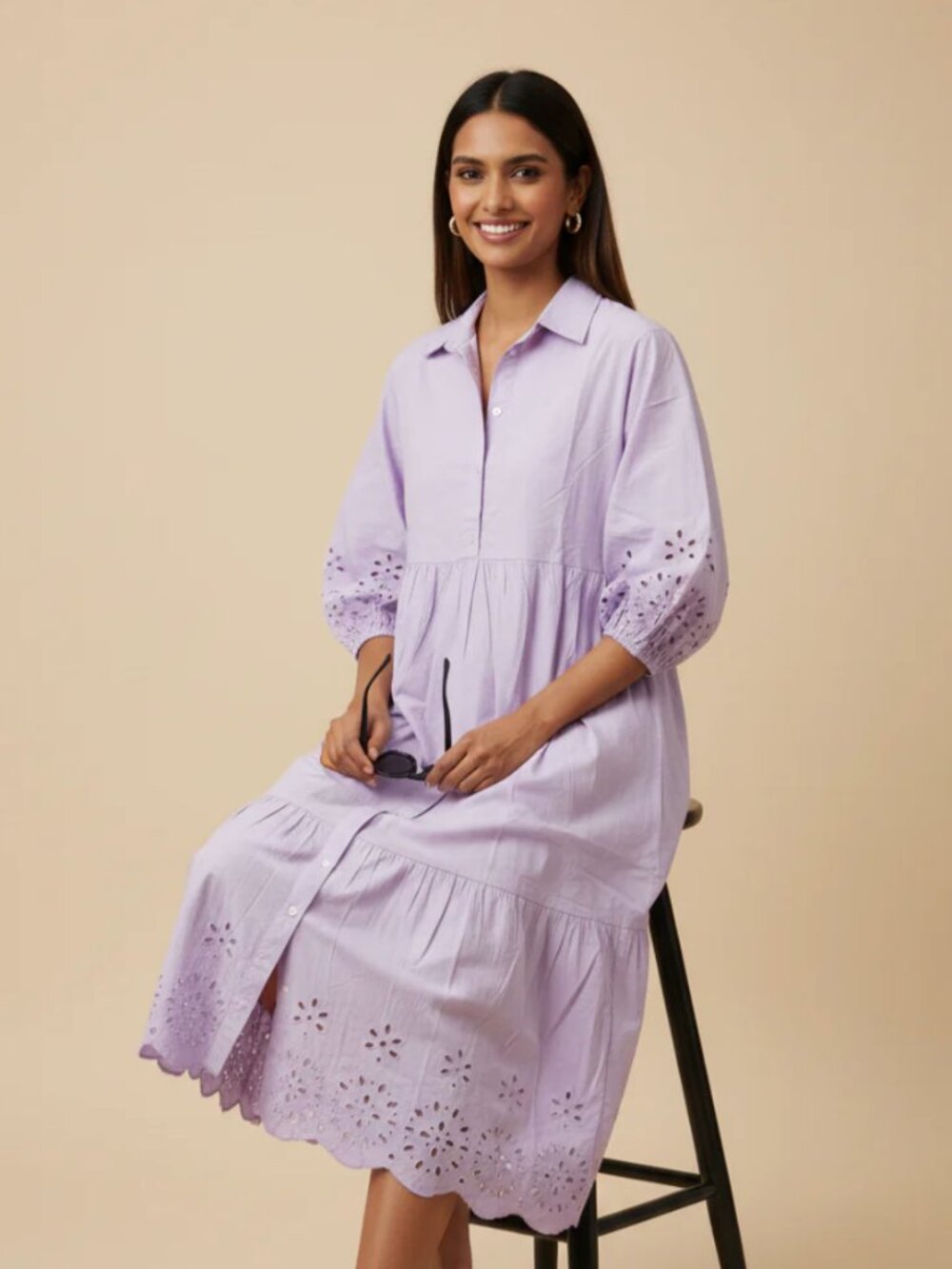 Maeve Bettina Lilac Dress